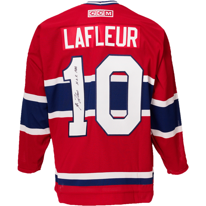 Guy lafleur autographed store jersey