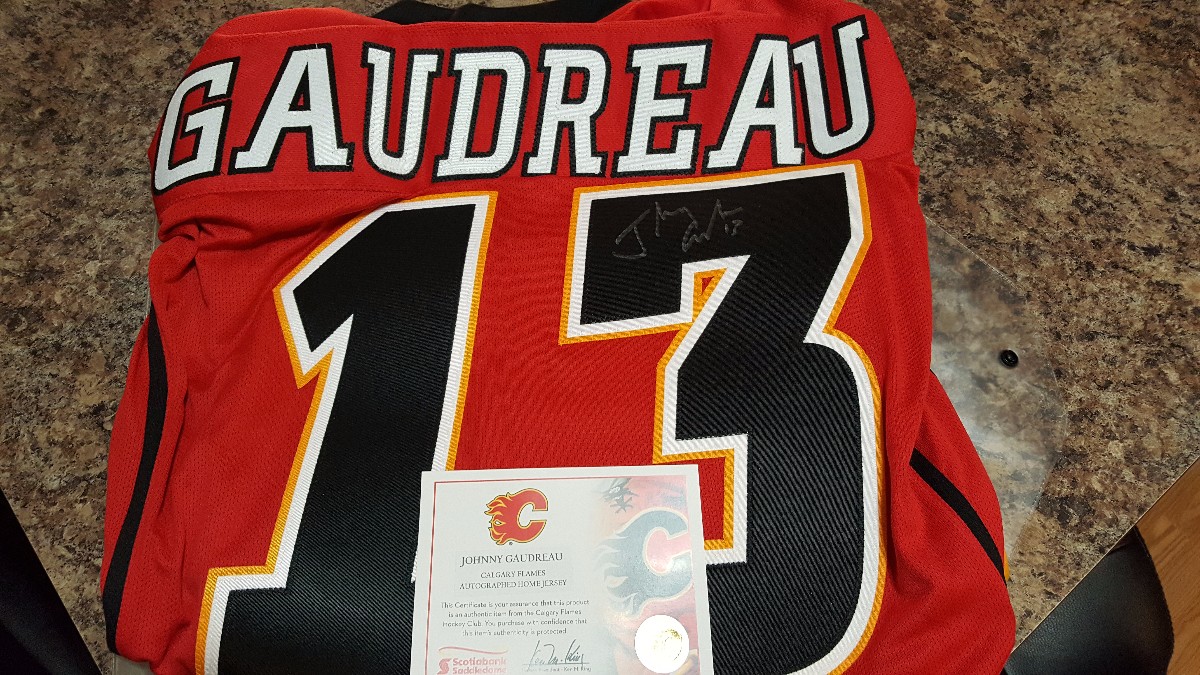 Dion Phaneuf Autographed L/E Calgary Flames Jersey